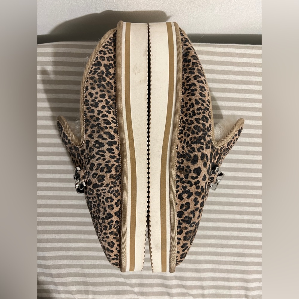 DOLCE VITA Haiden Womens Leopard Suede Slippers - Picture 9 of 14